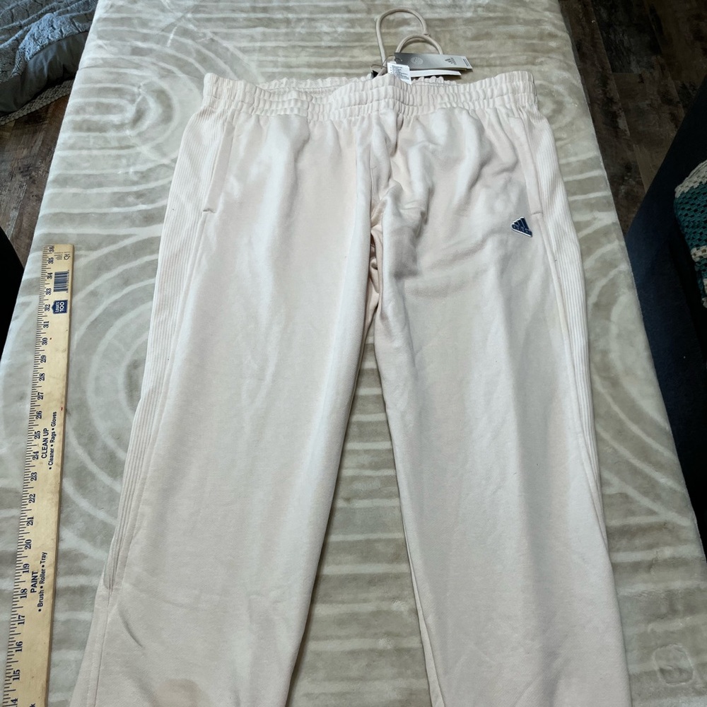 Adidas Men's Cream Jogging Pants 2XL